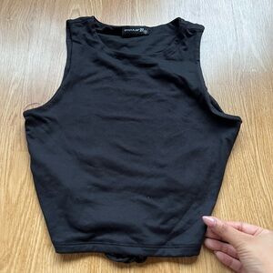 Stylish Black Crop Top